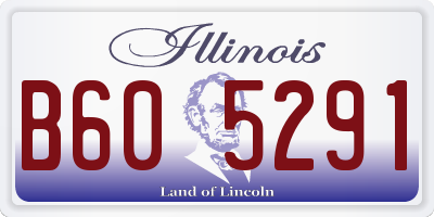 IL license plate B605291