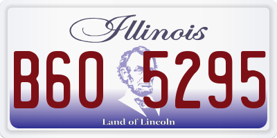 IL license plate B605295