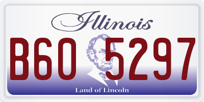 IL license plate B605297