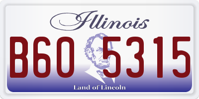IL license plate B605315
