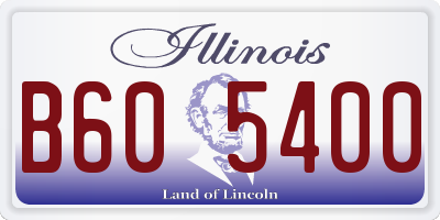 IL license plate B605400