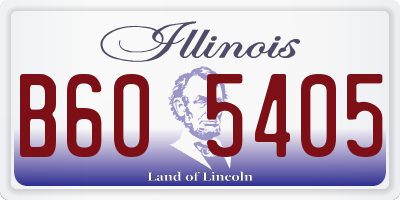 IL license plate B605405