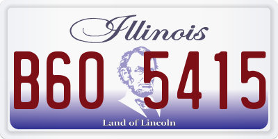 IL license plate B605415