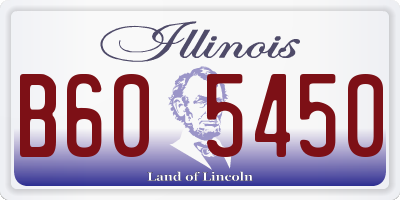 IL license plate B605450