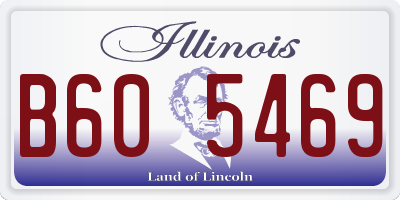 IL license plate B605469