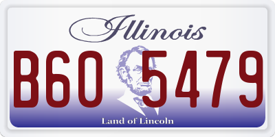IL license plate B605479