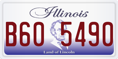 IL license plate B605490