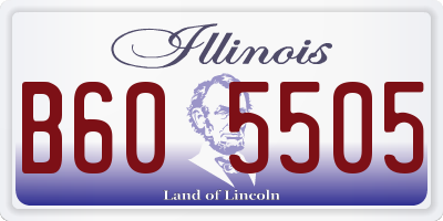 IL license plate B605505
