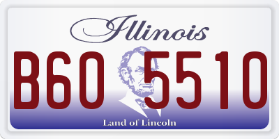 IL license plate B605510