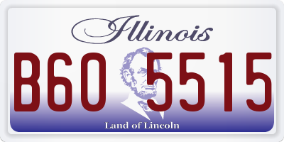 IL license plate B605515