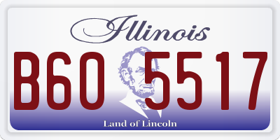 IL license plate B605517