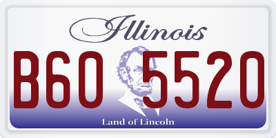 IL license plate B605520