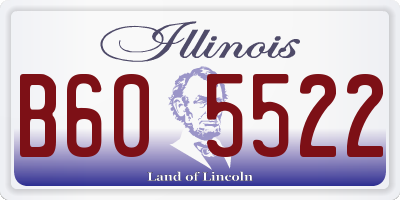 IL license plate B605522