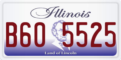 IL license plate B605525
