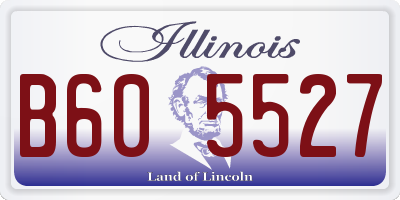 IL license plate B605527