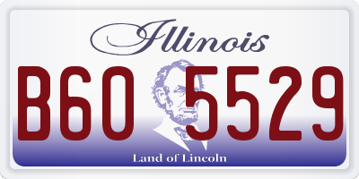 IL license plate B605529