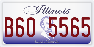 IL license plate B605565