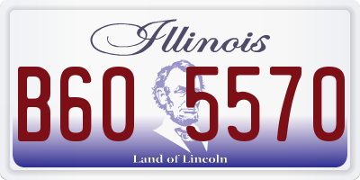 IL license plate B605570