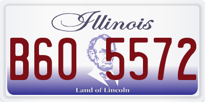 IL license plate B605572