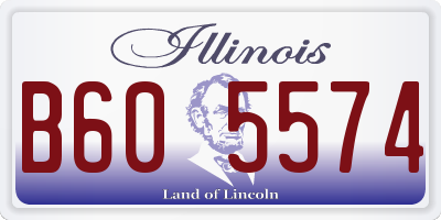 IL license plate B605574