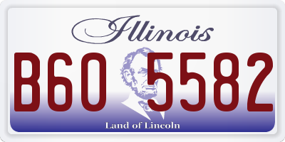 IL license plate B605582
