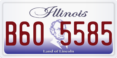 IL license plate B605585