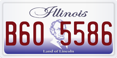 IL license plate B605586