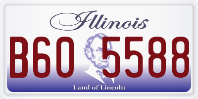 IL license plate B605588