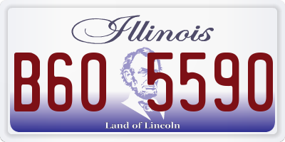 IL license plate B605590