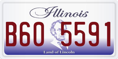 IL license plate B605591