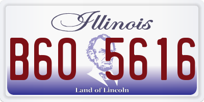 IL license plate B605616