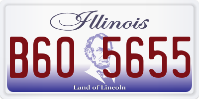 IL license plate B605655