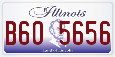 IL license plate B605656