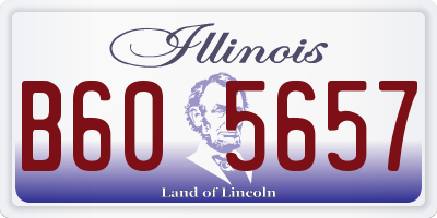 IL license plate B605657