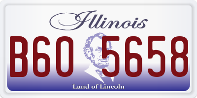 IL license plate B605658