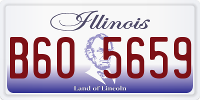 IL license plate B605659