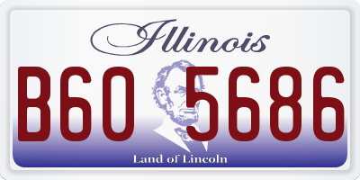 IL license plate B605686