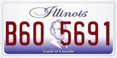 IL license plate B605691