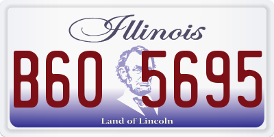 IL license plate B605695