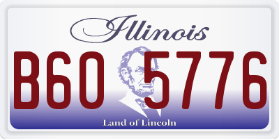 IL license plate B605776