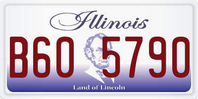 IL license plate B605790