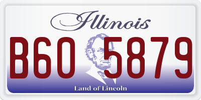 IL license plate B605879