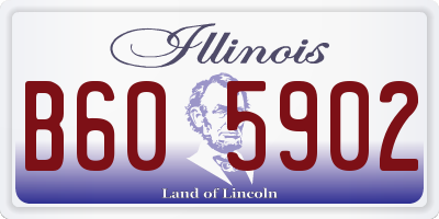 IL license plate B605902