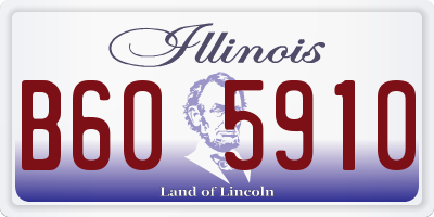 IL license plate B605910