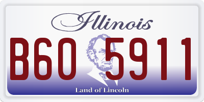 IL license plate B605911