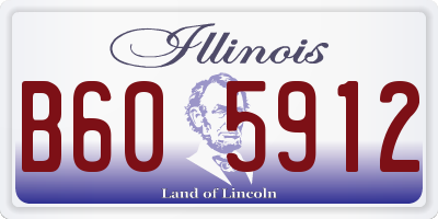 IL license plate B605912