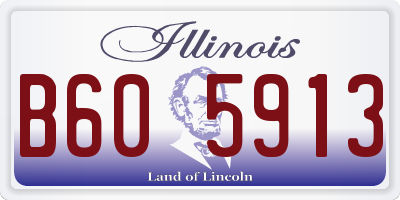 IL license plate B605913