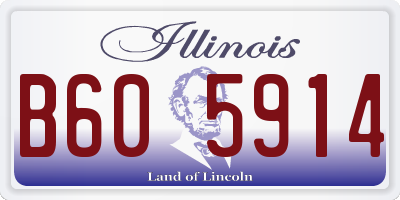 IL license plate B605914