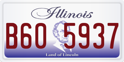 IL license plate B605937