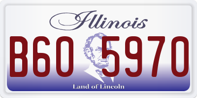 IL license plate B605970